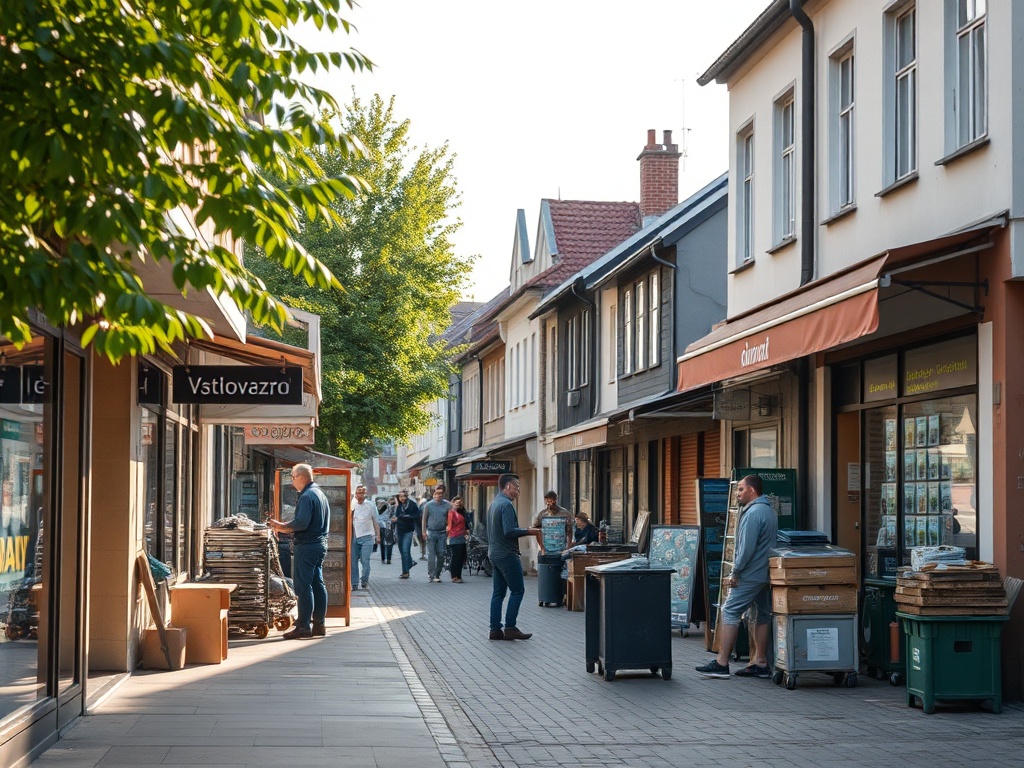 Grafika symbolizująca rozwój i współpracę w ramach LGD "Dwie Rzeki" na Kujawach i Pomorzu