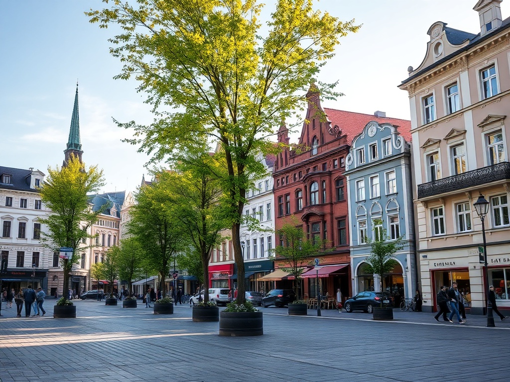 Mapa Bydgoszczy z zaznaczonymi kluczowymi lokalizacjami wydarzeń, podkreślająca różnorodność wydarzeń w mieście.