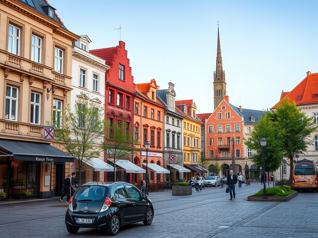 Ilustracja przedstawiająca planowany Comfy Park w Bydgoszczy, z informacją o otwarciu i promocjach.