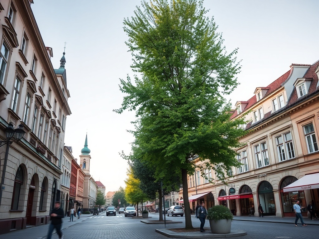 Ilustracja przedstawiająca rzekę Brdę w Bydgoszczy, symbolizująca inwestycje w jej nabrzeża i bezpieczeństwo miejskie.