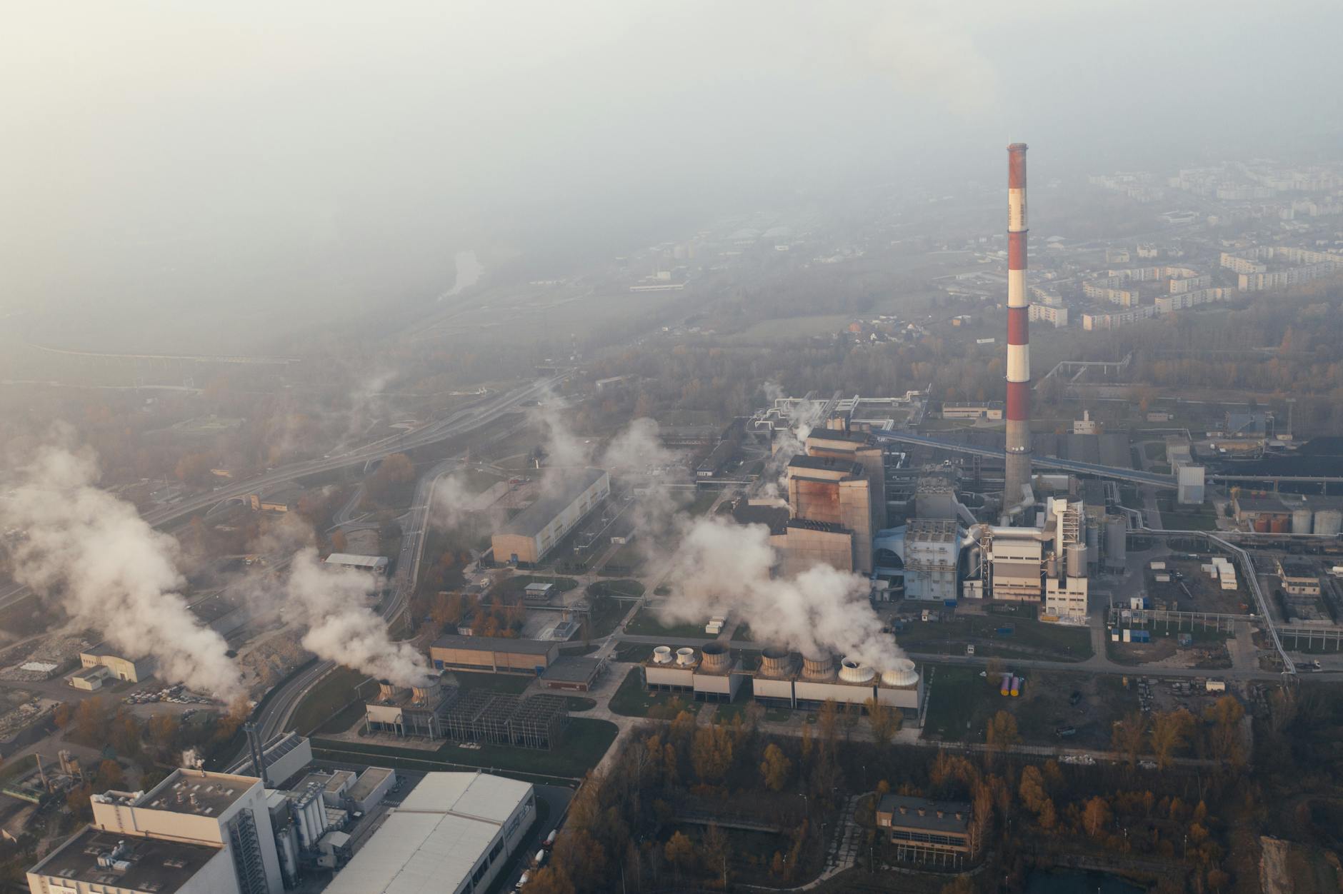 Mapa pokazująca poziom smogu w Bydgoszczy 9 maja 2026